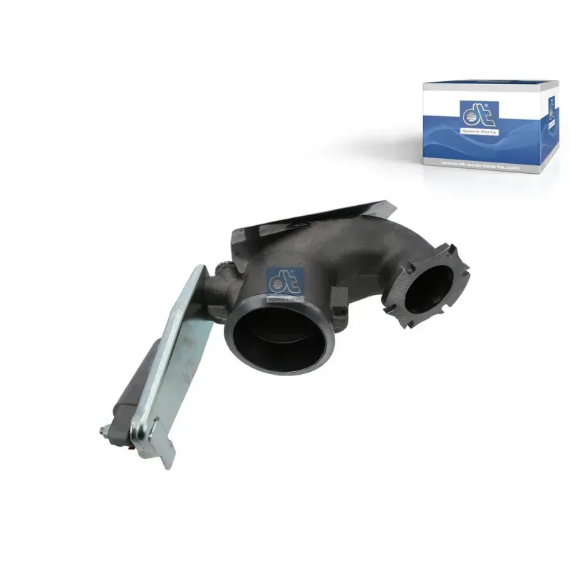 Collecteur d'échappement, avec volet de frein d'échappement pour MAN Chassis, D-engines, G/M/F 90, Lion's, L/M/F/E 2000