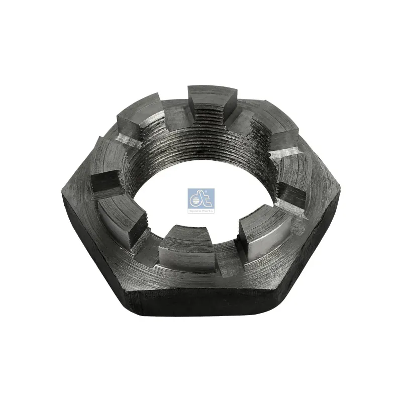 Ecrou crénelé, M45 x 1,5 Pour Mercedes-Benz OM 300 - (L-Serie), Bus O 300, SK-Series (OM 400) - 0009901555 - A0009901555.