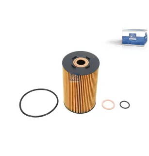 Insert de filtre à huile, d: 21 mm, D: 83 mm, H: 131 mm Pour Mercedes-Benz OM 300 - (L-Serie) - 3661800609 - 3661800909