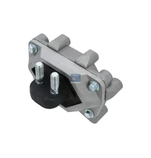 Silentbloc moteur, arrière, gauche, M12 x 1,75, M18 x 1,5, L: 220 mm, W: 165 mm, H: 145 mm Pour Renault Kerax - 5010460240