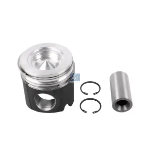 Piston, complet avec segments pour Iveco EuroStar, EuroTech, Powerstar, Stralis, Trakker - 02992257