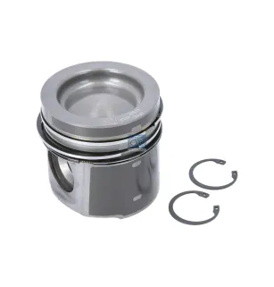 Piston, complet avec segments, D: 102 mm, L: 101,2 mm Pour Mercedes-Benz Atego 1, Atego 2, Axor, Citaro, Econic 1,Transporter.