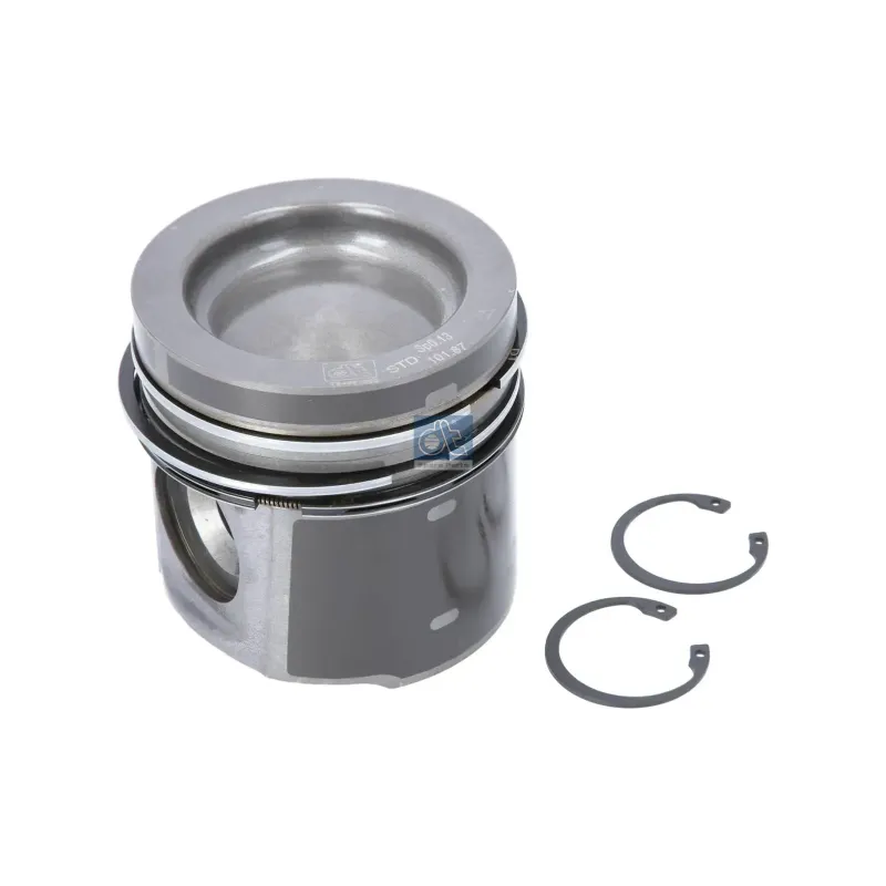 Piston, complet avec segments, D: 102 mm, L: 101,2 mm Pour Mercedes-Benz Atego 1, Atego 2, Axor, Citaro, Econic 1,Transporter.