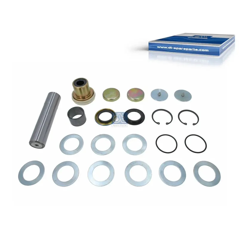 Kit pivot de fusée de roue, D1: 38 mm, D2: 39 mm, L: 173 mm Pour MAN TG-Serie - 06.56939.0061S - 81.44205.6044 Kit pivot de fusée de roue, D1: 38 mm, D2: 39 mm, L: 173 mm Pour MAN TG-Serie - 06.56939.0061S - 81.44205.6044