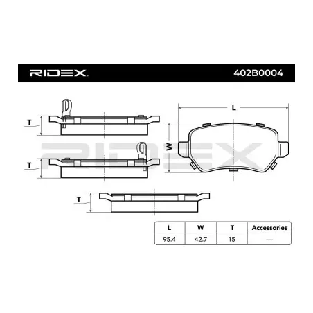 Plaquettes de frein pour EICHER, GENERAL MOTORS, HYUNDAI, KIA, OPEL, SATURN, VAUXHALL- 1605233 93190577