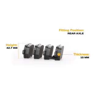 Brake pads for EICHER, GENERAL MOTORS, HYUNDAI, KIA, OPEL, SATURN, VAUXHALL- 1605233 93190577