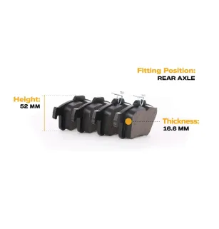 Pastilhas de freio para CADILLAC, CHEVROLET, CITROËN, PEUGEOT, RENAULT, SAAB, VAUXHALL, VOLVO- 15271565