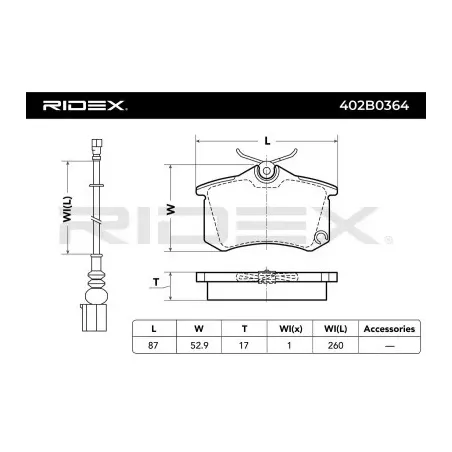 Plaquettes de frein pour AUDI, SEAT, SKODA, VW- 6Q0698451, 1K0698451C, 6Q0698451B, 1J0698451J, 6X0698451