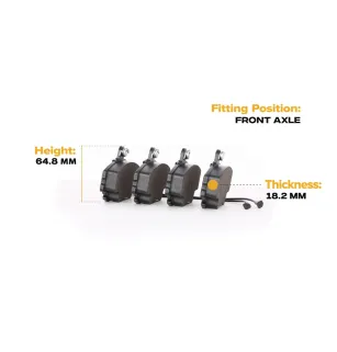 Brake pads for ALPINE, CITROËN, DACIA, EICHER, LIFAN, PEUGEOT, RENAULT- 7701203777, 7701204357, 7701205411