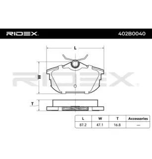 Plaquettes de frein pour MITSUBISHI, NISSAN, PROTON, SMART, VOLVO- 03345678, 30620770, 306207705, 30623264, 30630556, 30630613