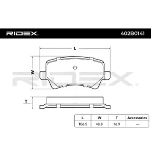 Pastiglie Freno per FORD, LAND ROVER, VOLVO- 32300257, 32300258, 32300259, 31445796, 31317483, 31317482, 30794555, 30794554