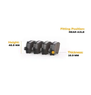 Bremsbeläge für FORD, LAND ROVER, VOLVO- 32300257, 32300258, 32300259, 31445796, 31317483, 31317482, 30794555, 30794554