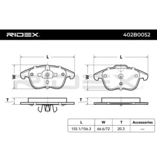 Plaquettes de frein pour EICHER, FORD, FORD (CHANGAN), JAGUAR, MG (SAIC), ROEWE (SAIC), VOLVO- 31304129, 30793540, 3079354