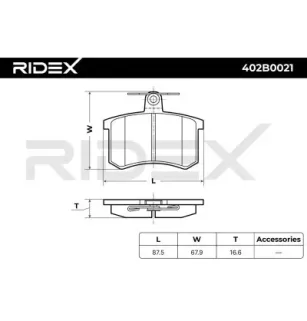 Plaquettes de frein pour ALFA ROMEO, AUDI, FIAT, LANCIA, SEAT, SKODA, VW, ZHONGHUA (BRILLIANCE)- 240400001 SHZ3501023