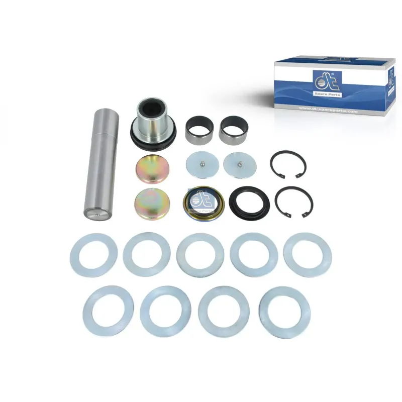 Kit pivot de fusée de roue, D1: 52 mm, D2: 53 mm, L: 235 mm Pour MAN Chassis, Lion's, L/M/F/E 2000, N-Busse, S-Busse, TG-Serie.