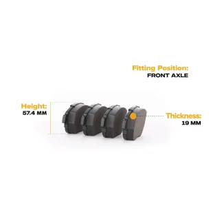 Brake pads for CITROËN, CITROËN (DF-PSA), FIAT, LANCIA, PEUGEOT, PEUGEOT (DF-PSA)- 425436, ZQ92190580 ZQ92341380