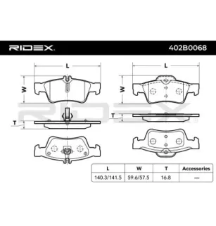 Plaquettes de frein pour EICHER, MERCEDES-BENZ- 0004209804, 0004208904, 0004230230, 0034205120