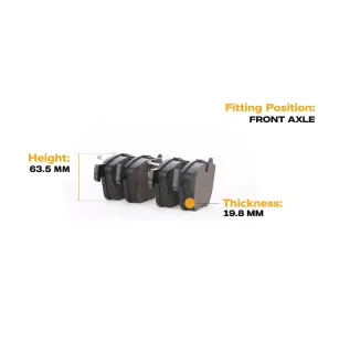 Pastilhas de freio para BMW, BMW (BRILLIANCE) - 34116860242 34112339268