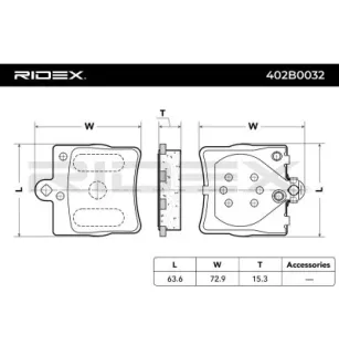 Plaquettes de frein pour CHRYSLER, MERCEDES-BENZ- 0004207904, 0024207120, 002420712037, 0024207420