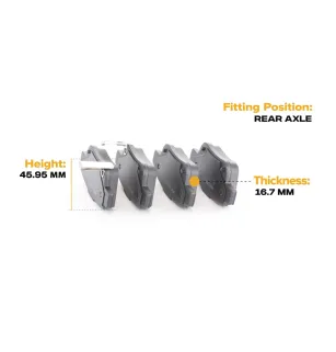 Brake Pads for TOYOTA- 0446558010, 0446605010, 0446605020, 0446628110, 0446658010, 04466WY030 04466YZZE2
