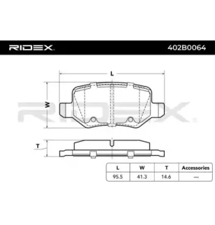 Plaquettes de frein pour MERCEDES-BENZ- 1684200420, 1694200420, 1694201120, 1694201420, 1694201720, 4144200120