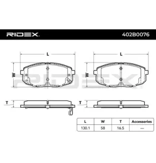 Plaquettes de frein pour CHANA, CHANGAN, HYUNDAI, HYUNDAI (BEIJING), JAC, KIA, KIA (DYK) TOYOTA- 04465YZZCQ