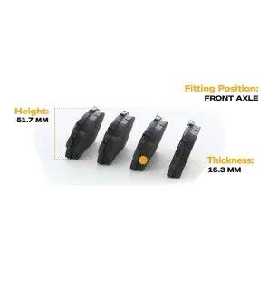 Brake pads for DAIHATSU, EICHER, FORD, FORD AUSTRALIA, MAZDA, MITSUBISHI, SUZUKI, TOYOTA- 04491B1031 04491B1030