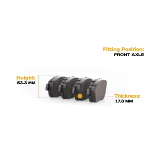 Brake pads for FIAT, GENERAL MOTORS, OPEL, PROTON, VAUXHALL- 01605184, 1605357, 1605184, 01605357, 095521571