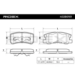 Plaquettes de frein pour CHRYSLER, CITROËN, DODGE, JEEP, LANCIA, PEUGEOT- 1611838980, 425448, 425391 425390