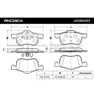 Pastillas de freno para VOLVO- 272401, 2724011, 274335, 2743359, 30648385