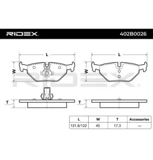 Pastiglie freno per BMW- 1163395, 34211163395, 34212157591, 34212157592, 34216761281 6761281