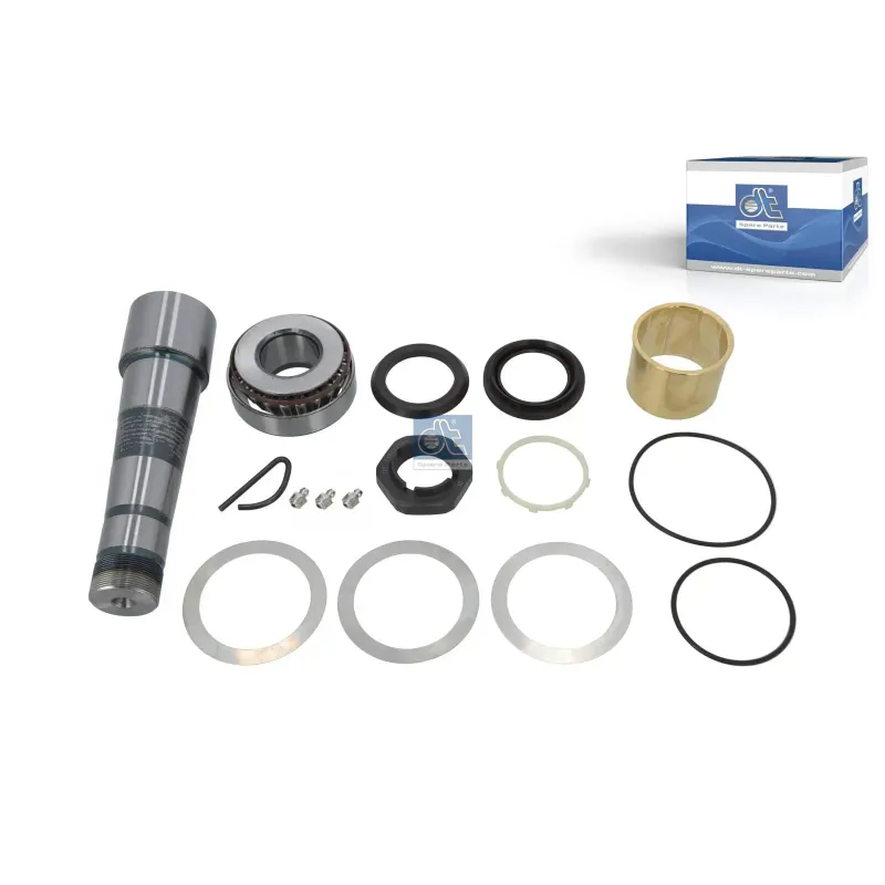 Kit pivot de fusée de roue, avec roulement, D1: 60 mm, D2: 40 mm, M40 x 1,5, L: 226,5 mm Pour Renault C-Serie, K-Serie, Kerax