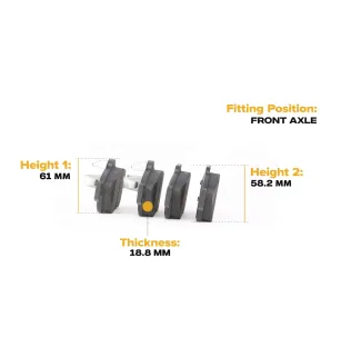 Pastillas de freno para FORD, MAZDA MERCURY- 1E073323ZB