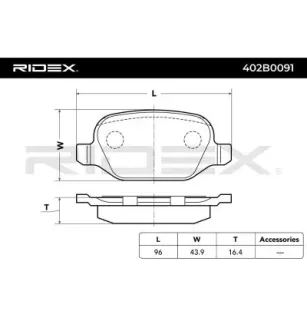 Plaquettes de frein pour ALFA ROMEO, FIAT, LANCIA- 71770991, 77362276, 77365786, 9948338 9949334