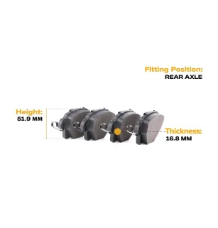 Pastilhas de freio para FORD, JAGUAR, RENAULT-7701207187 8671016712