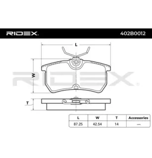 Plaquettes de frein pour FORD FORD USA- 1S4Z2200BA