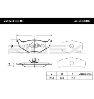 Plaquettes de frein pour SEAT, SKODA, VAG- 6N0698151, 6N0698151C, JZW698151AG JZW698151E