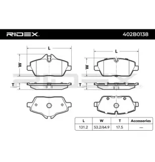 Brake pads for BMW, MINI OSCA- 19633