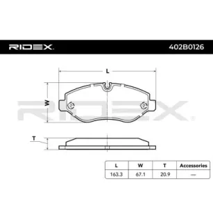 Plaquettes de frein pour EICHER, MERCEDES-BENZ, VW- 2E0698151, 2E0698151B, 2E0698151E, 2E0698151H JZW698151AB