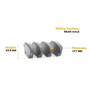 Pastiglie freno per AUDI, RENAULT, SEAT, SKODA, VW- 2K5698451, 5K0698451, 5K0698451A, 5K0698451D, 8P0098601P JZW698451Q