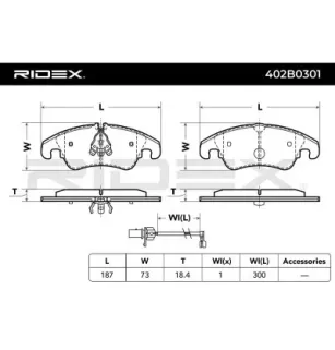 Plaquettes de frein pour AUDI, AUDI (FAW), FORD, SEAT, SKODA, VAG, VW VW (SVW)- L4GD698151