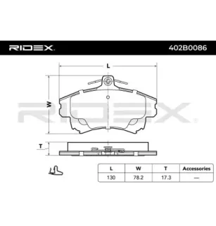 Plaquettes de frein pour MITSUBISHI, SMART, VOLVO- 30623253, 30623259, 306232596, 30630555, 30630612, 30769199