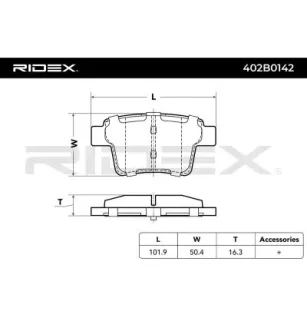 Plaquettes de frein pour EMGRAND, ENGLON, FORD, FORD USA, GEELY, GLEAGLE, JAGUAR, MERCURY, PROTON- PC351641 PW891182