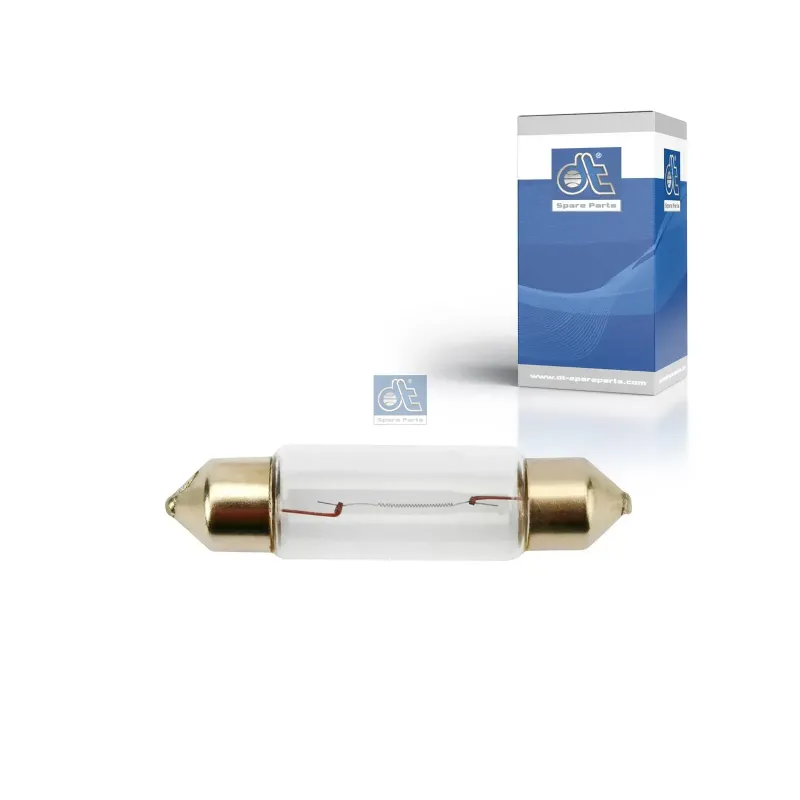 Ampoule, 24 V, 10 W, SV8,5-8, L: 41 mm Pour Mack Mid-Liner - Renault C-Serie, D-Serie, G / Manager, K-Serie, Kerax, Magnum Ampoule, 24 V, 10 W, SV8,5-8, L: 41 mm Pour Mack Mid-Liner - Renault C-Serie, D-Serie, G / Manager, K-Serie, Kerax, Magnum