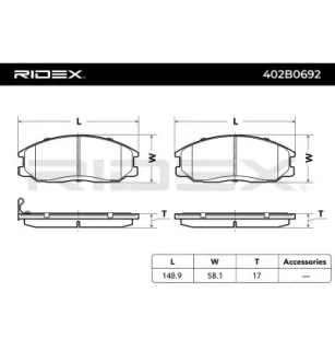 Plaquettes de frein pour EICHER, HYUNDAI, JAC, SSANGYONG- 4813008260, 4813008BA0, 48130090A0, 48130090A1, 48130090A2 48130091A0