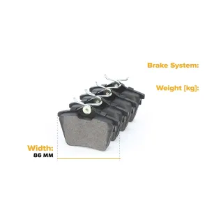Brake pads for CITROËN, PEUGEOT- 1617264780, 425279, 425326, 425404, 425421, 425491 E172240