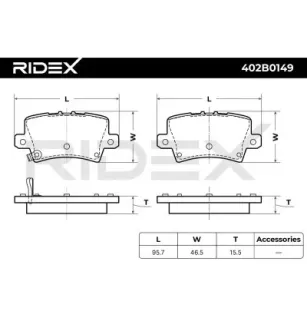 Plaquettes de frein pour HONDA- 43022SMGE00, 43022SMGE01, 43022SMGE01S1, 43022SMGE02, 43022SMGE03, 43022SNGE00