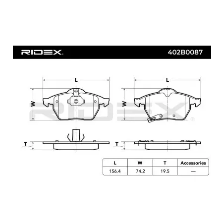 Plaquettes de frein pour OPEL, SAAB, SATURN, VAUXHALL- 5532544, 5533518, 1605984, 9195064, 09195064 93173734