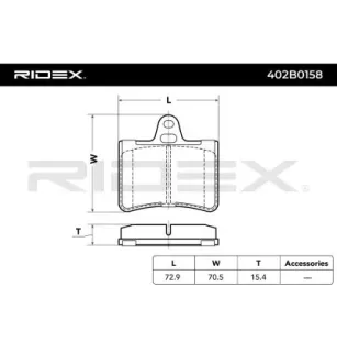 Plaquettes de frein pour CITROËN- 1617257280, 425217, 425249, 425290 425334