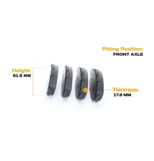 Pastiglie freno per CITROËN, PEUGEOT- 1609253080, 1613259380, 1647862780, 1617270080, 1635058180, 425393 425426